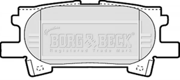 BORG & BECK Комплект тормозных колодок, дисковый тормоз BBP1970
